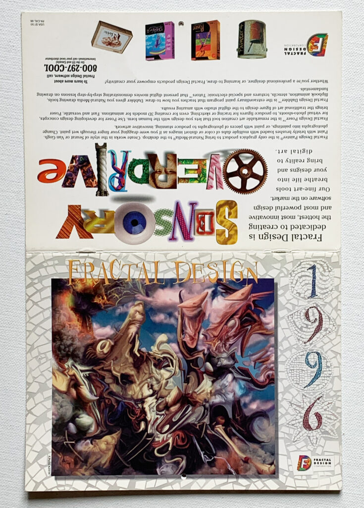 1996 Fractal Design Calendar cover